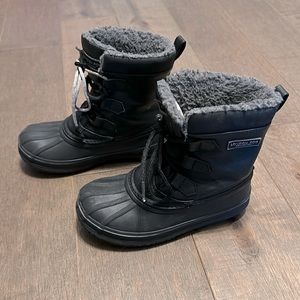 Black London Fog kids boots size 2